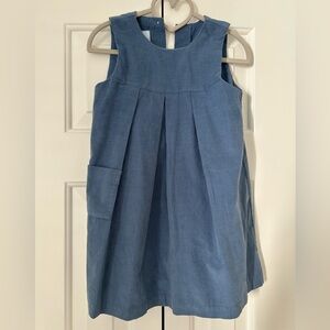 Little English corduroy jumper dress - Stormy Blue size 2T
